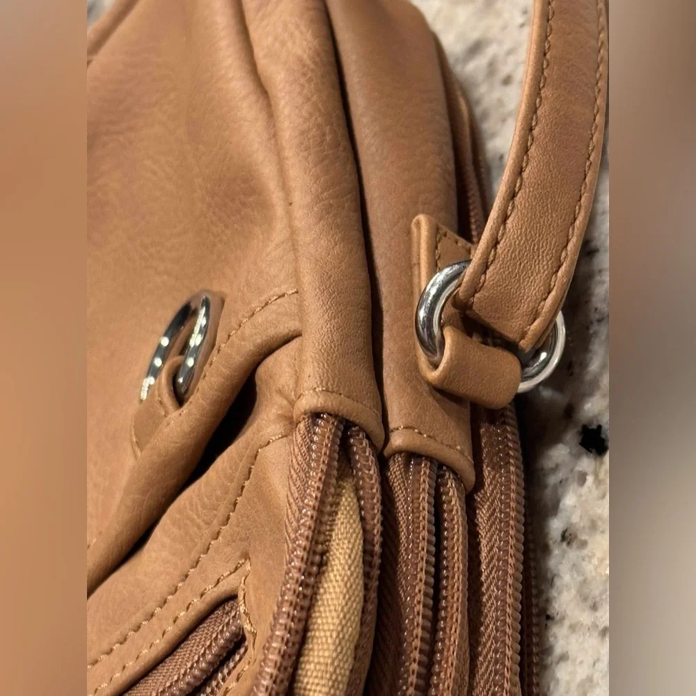 MultiSac Tan Crossbody Bag NWOT